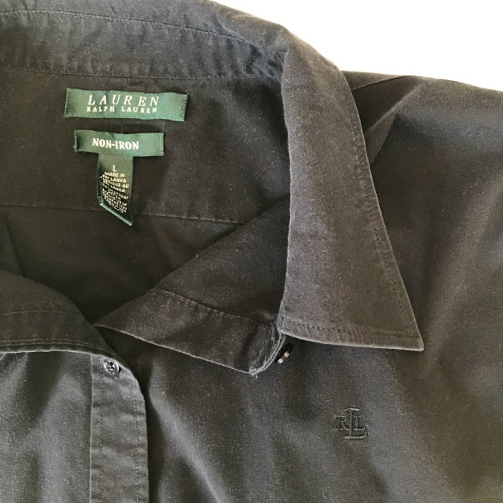 Boys’ Ralph Lauren Button Down Black Youth Large
